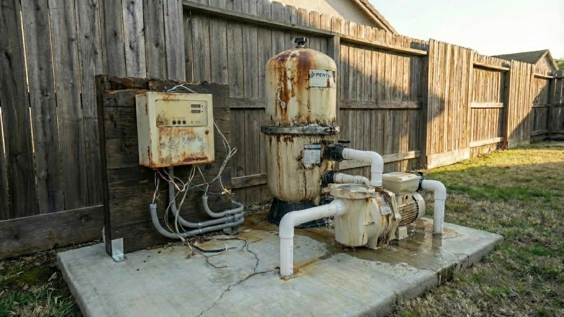 Neglected Pool Condition